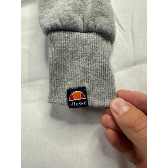 Ellesse Hoodie Womens Size Small Pullover Gray Long Sleeve Kangaroo Pocket - Picture 2 of 7